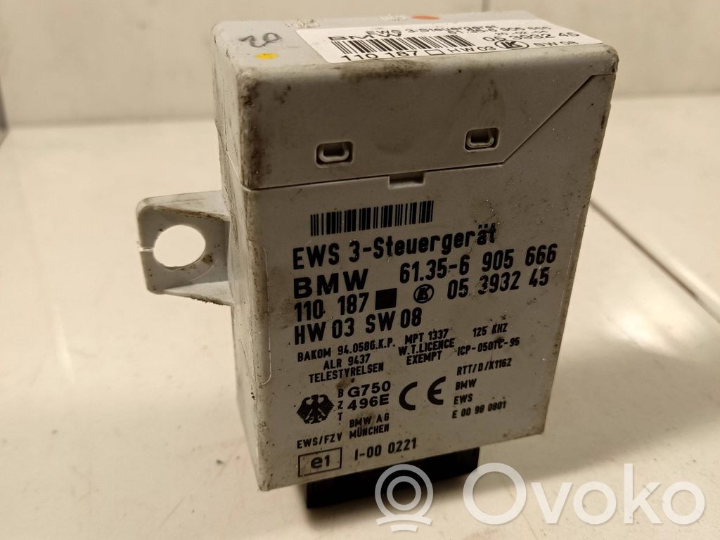 Immobilizer control unit/module   61356905666,05393245,110187