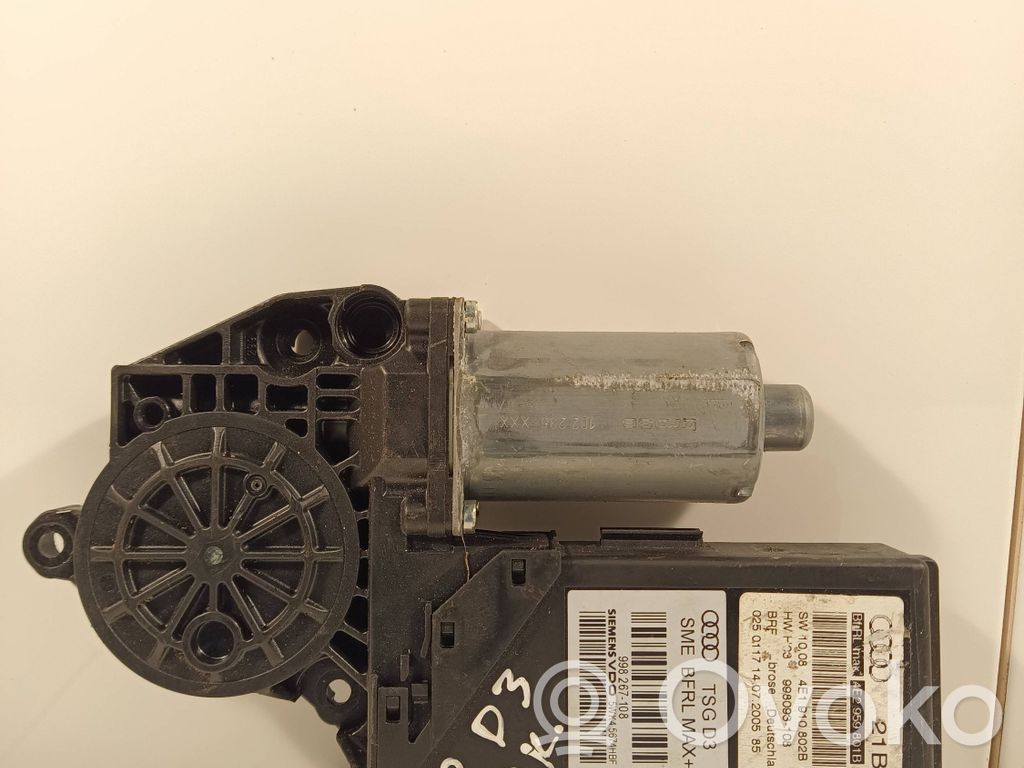 Audi A8 S8 D3 4E Front door window regulator motor 