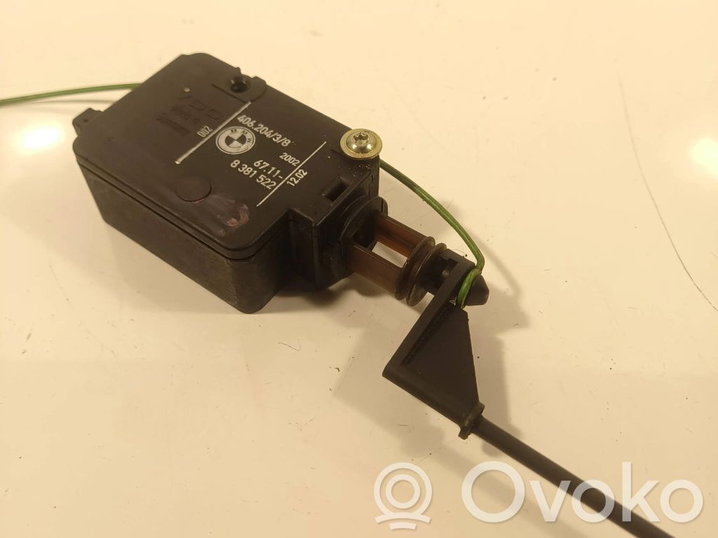 BMW 7 E65 E66 Verrouillage du bouchon du réservoir de carburant 