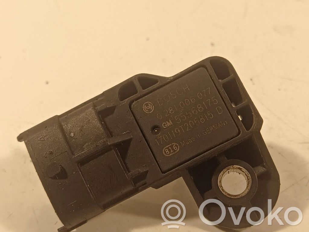 Luftdrucksensor   55568175,0281006077,77019T205815D,09196671,1235029,1448387,1571530128,163639,163661,1723819,1859079G61,1859079G61000,1859079J61,1859079J61000,2R0906051C,37830RBDE01,37830RBDE011M4,37830RBDE012M4,37830RBDE013M4,37830RBDE014,504088431,51792301,55219298,6238210,6M349J433AA,735036570,A1571530128,G4AA3808030,WE0118211