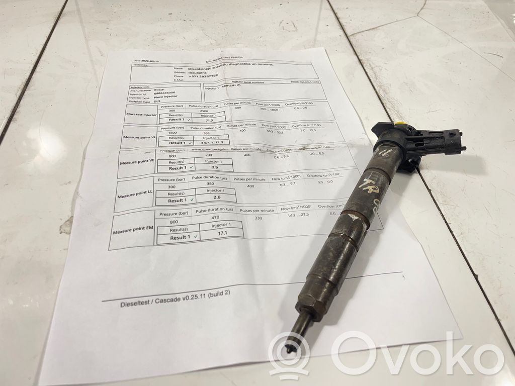 Inyector de combustible   0986435350,H82409398