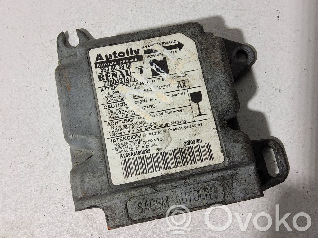 Renault Scenic RX Unidad de control/módulo del Airbag 