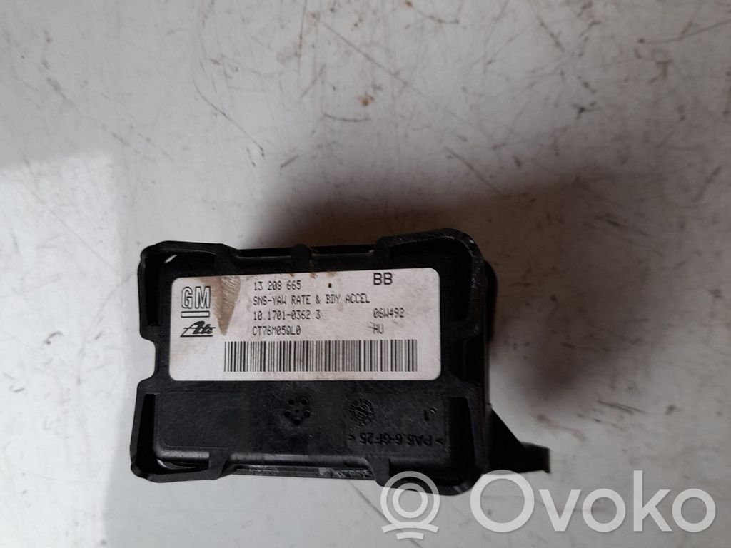 Opel Zafira B ESP acceleration yaw rate sensor 