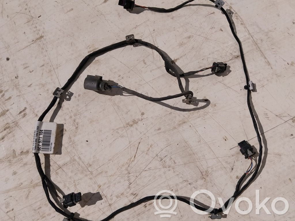 Cableado del sensor de aparcamiento (PDC)   5E7971104,4F0973703