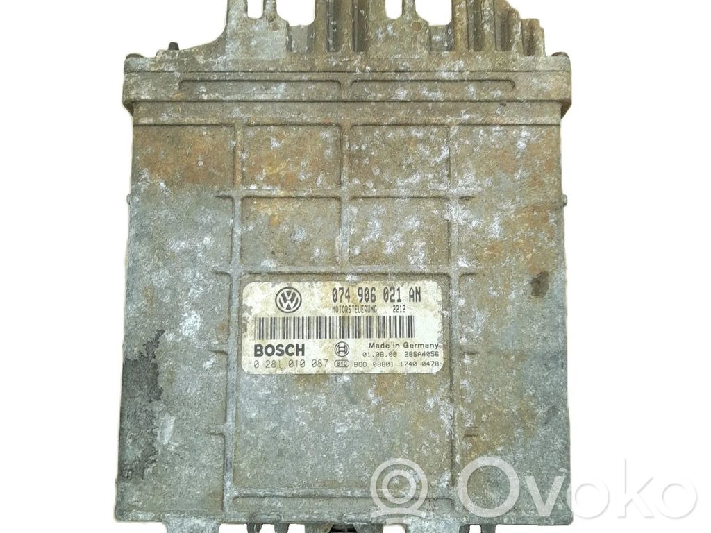 Engine control unit/module   074906021AN,074906021AN,0281010087