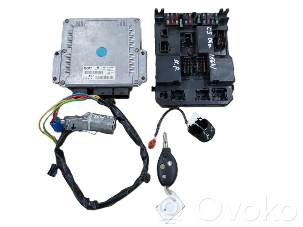 Citroen C5 Engine ECU kit and lock set 