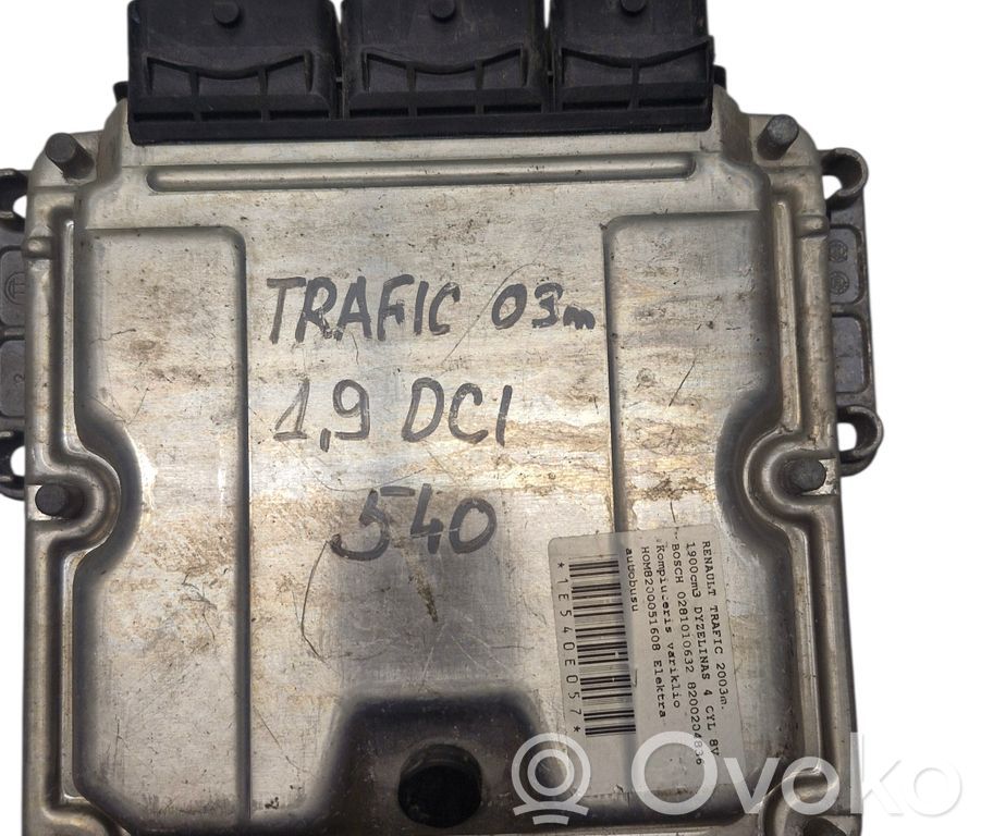 Renault Trafic II (X83) Engine control unit/module 