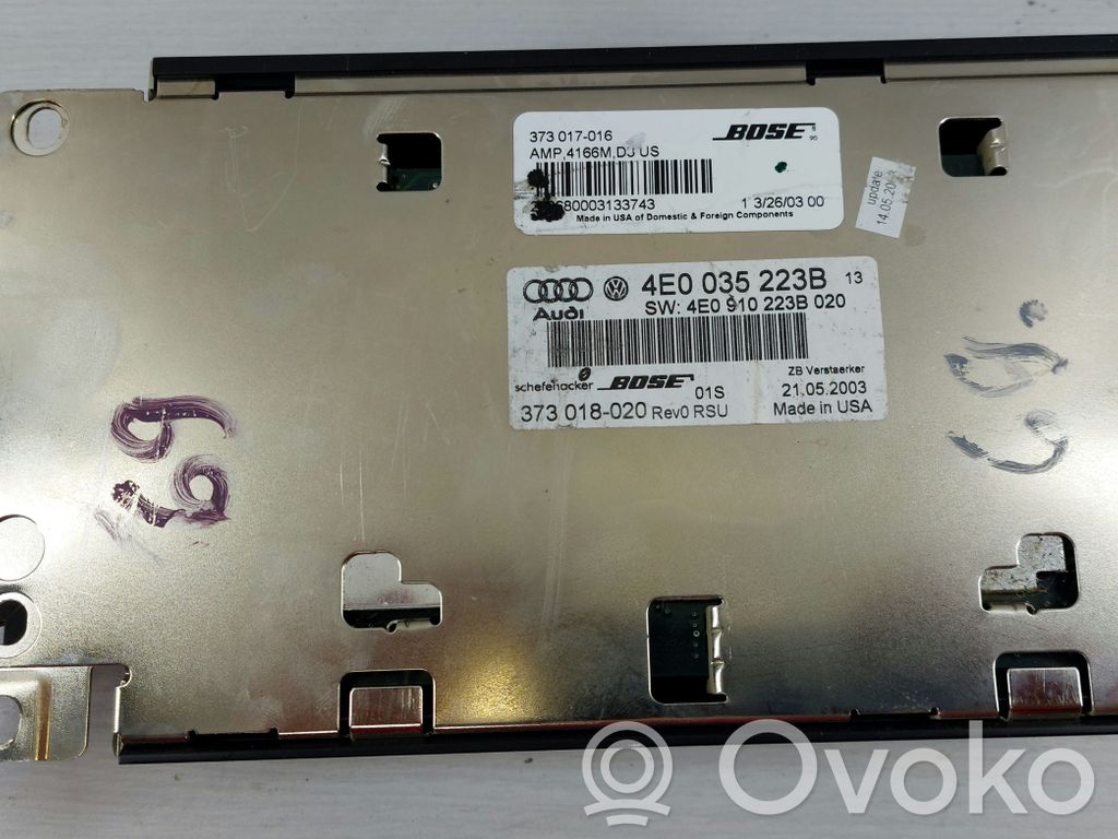 Audi A8 S8 D3 4E Sound HiFi control unit module 