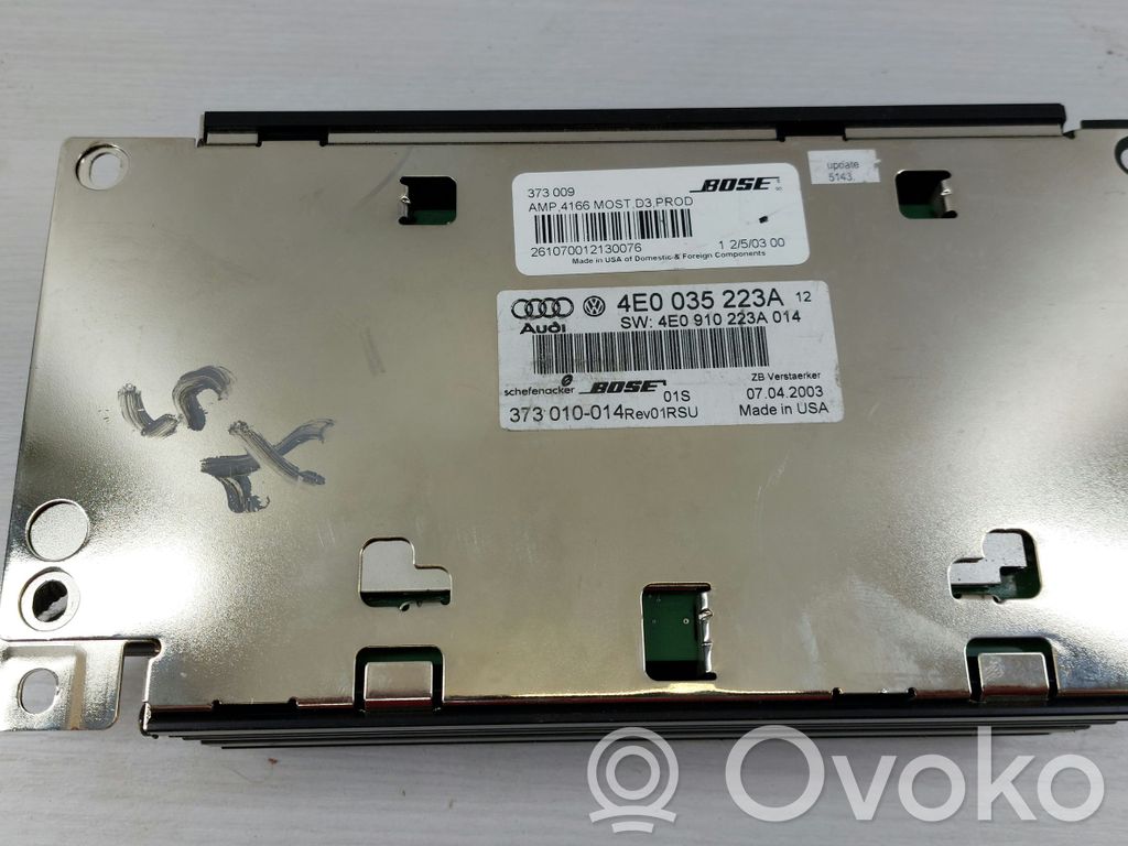 Audi A8 S8 D5 Sound HiFi control unit module 