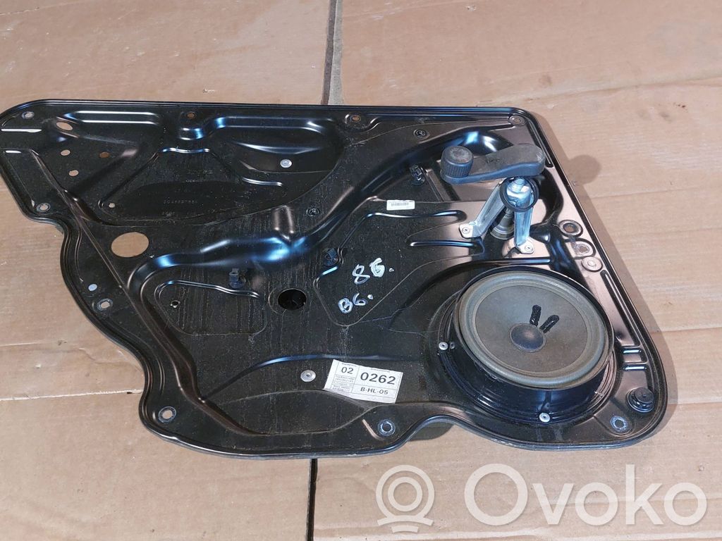 Volkswagen PASSAT B6 Mechanizm podnoszenia szyby tylnej bez silnika 