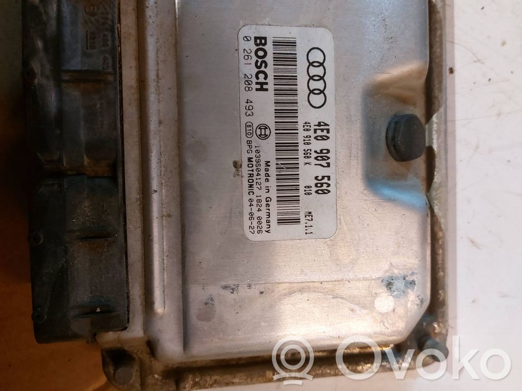 Audi A8 S8 D3 4E Calculateur moteur ECU 