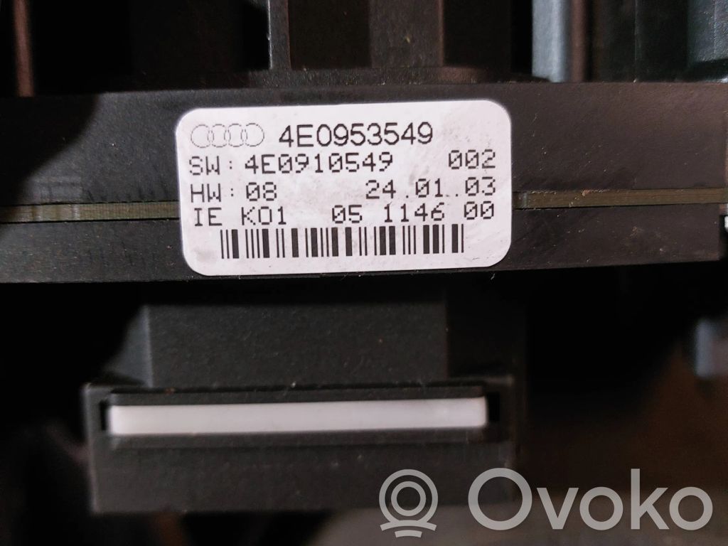 Audi A8 S8 D3 4E Wiper turn signal indicator stalk/switch 