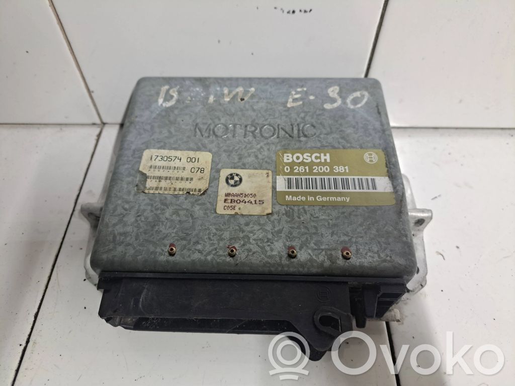 BMW 3 E30 Engine control unit/module 
