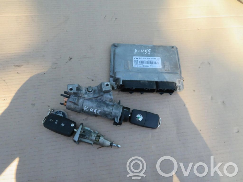 Skoda Roomster (5J) Engine ECU kit and lock set 