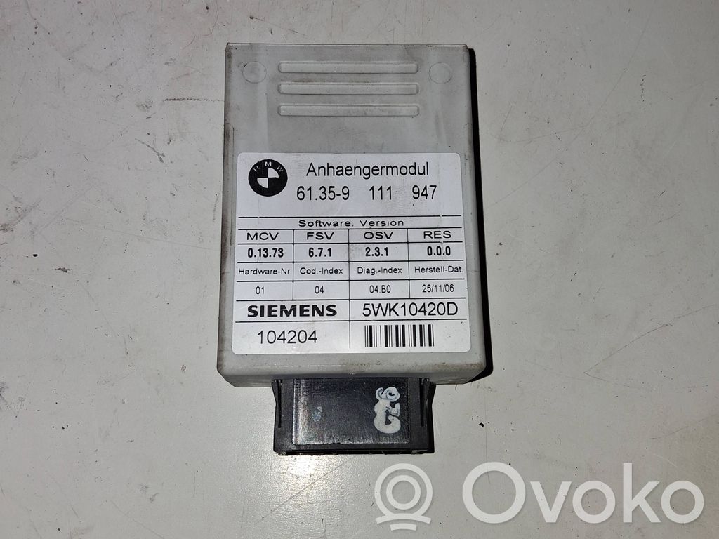 BMW X5 E70 Tow bar trailer control unit/module 