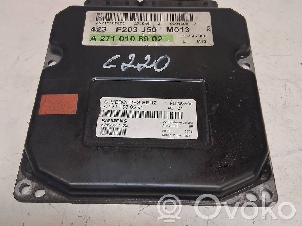 Engine control unit/module   A2711530591,5WK90517