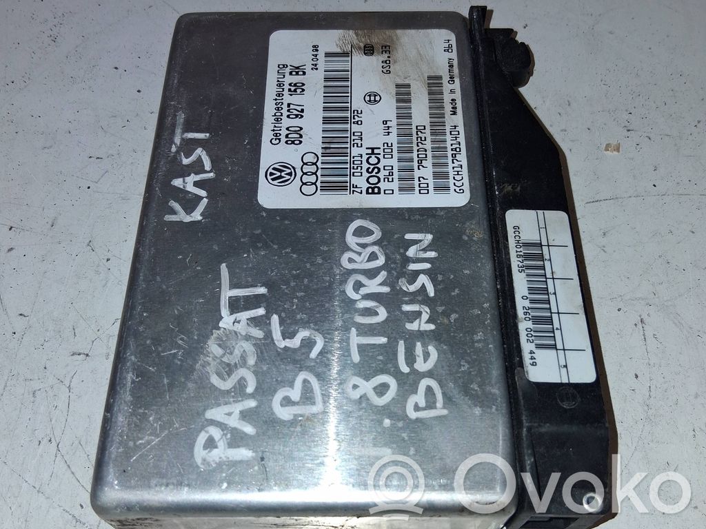 Gearbox control unit/module   8D0927156BK,0260002449,0501210872