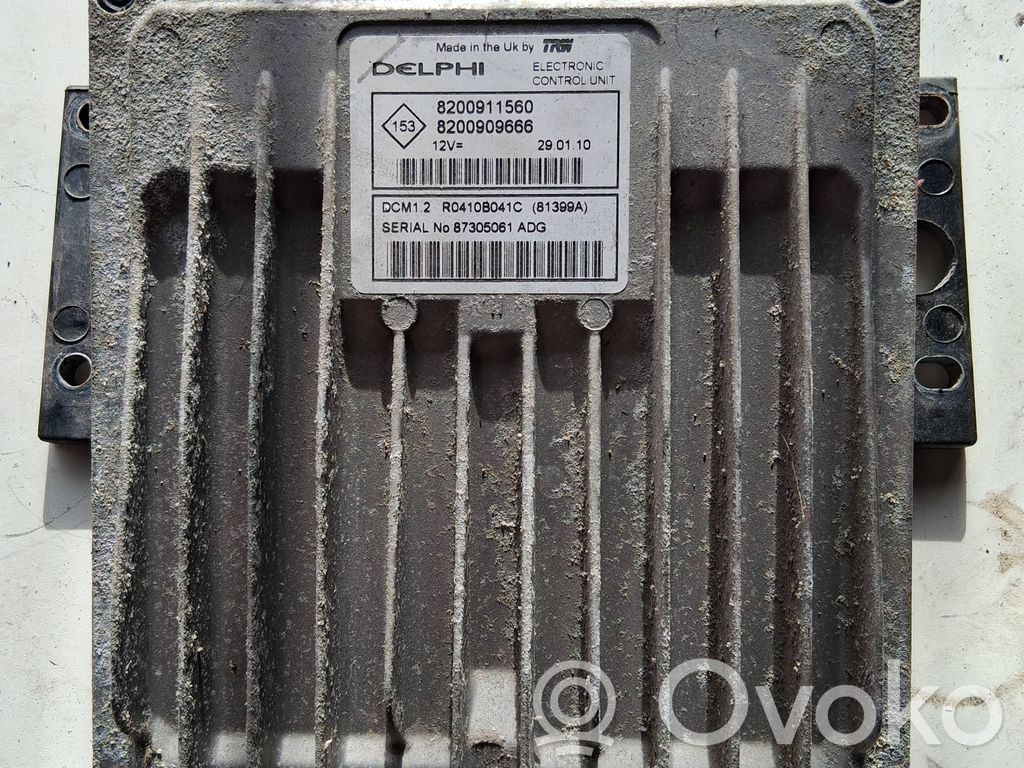 Engine control unit/module   8200911560,R0410B041C,8200909666