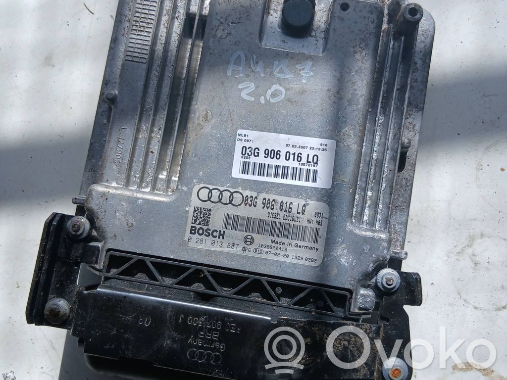Engine control unit/module   03G906016LQ,1039S20418,0281013887