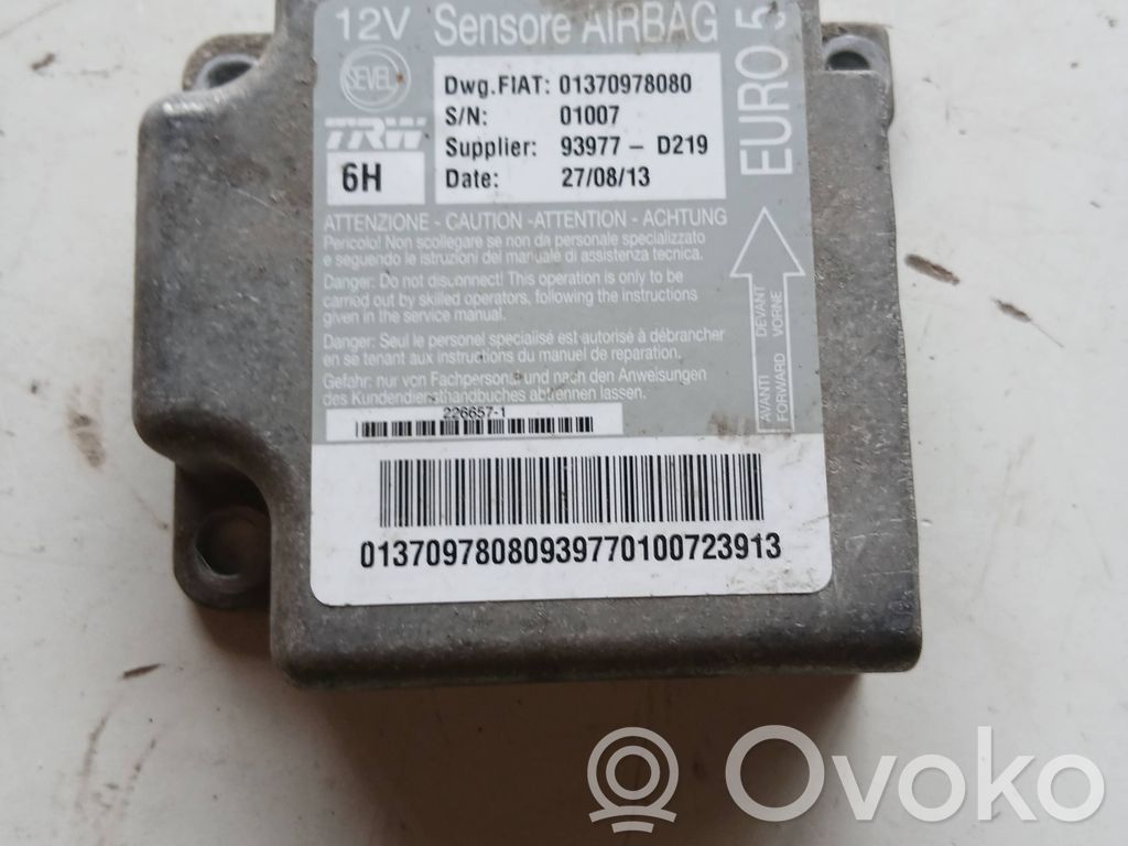 Airbag control unit/module   01370978080,01007,93977D219