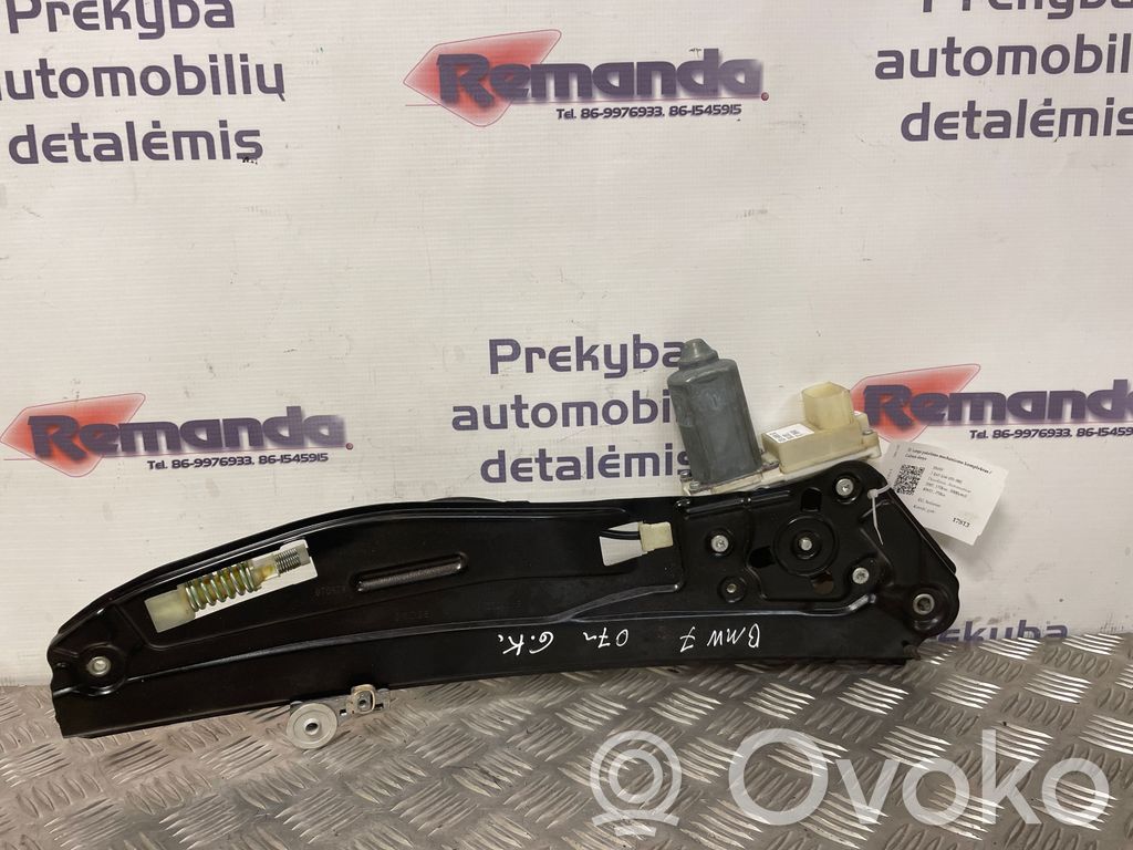 BMW 7 E65 E66 Regulador de puerta trasera con motor 