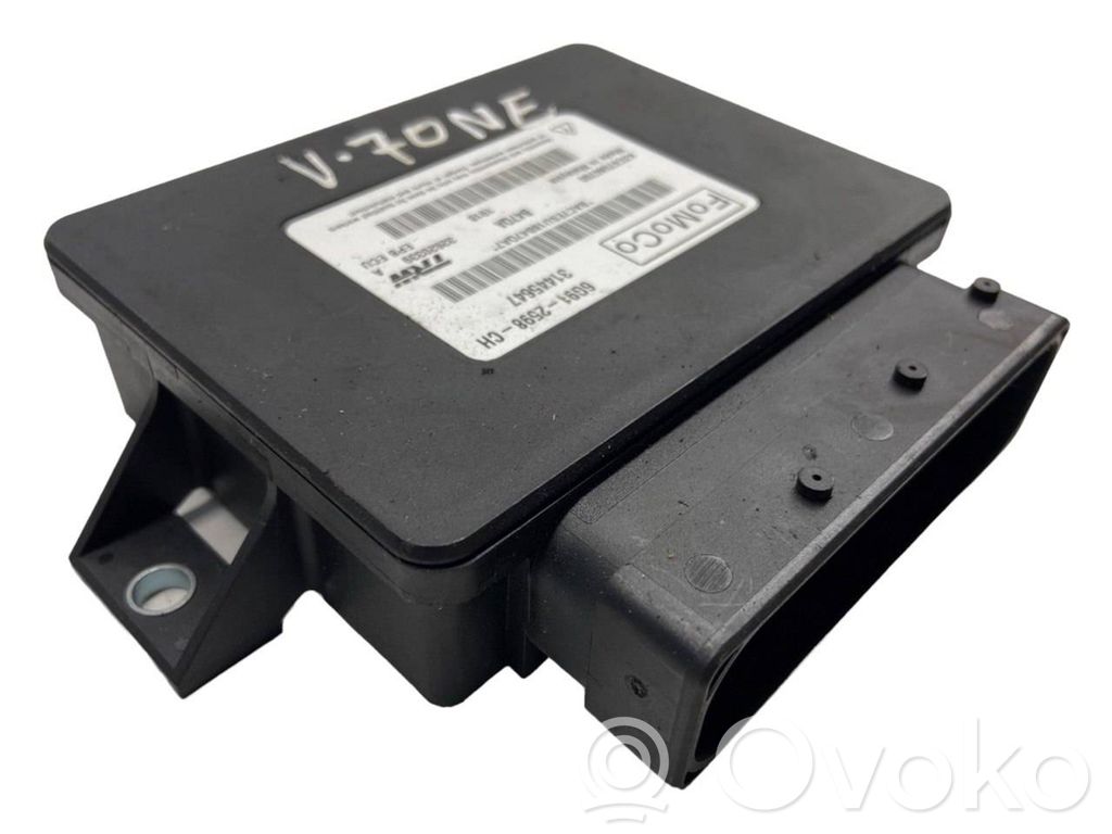 Module de commande de frein à main   6G912598CH,A2C97580700,31445647