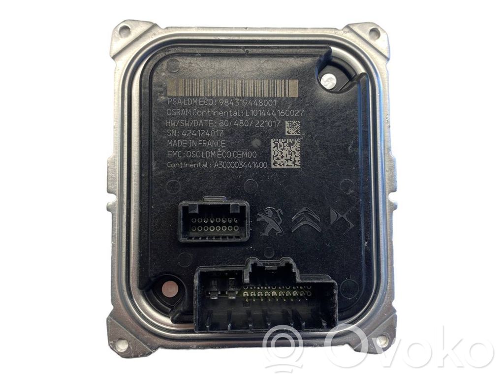 Citroen DS4 Module de contrôle de ballast LED 