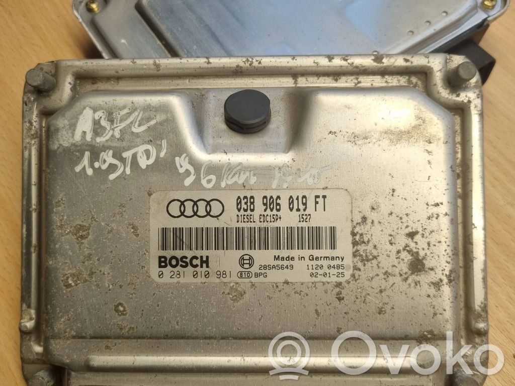 Engine control unit/module   038906019FT,28SA5649,0281010981