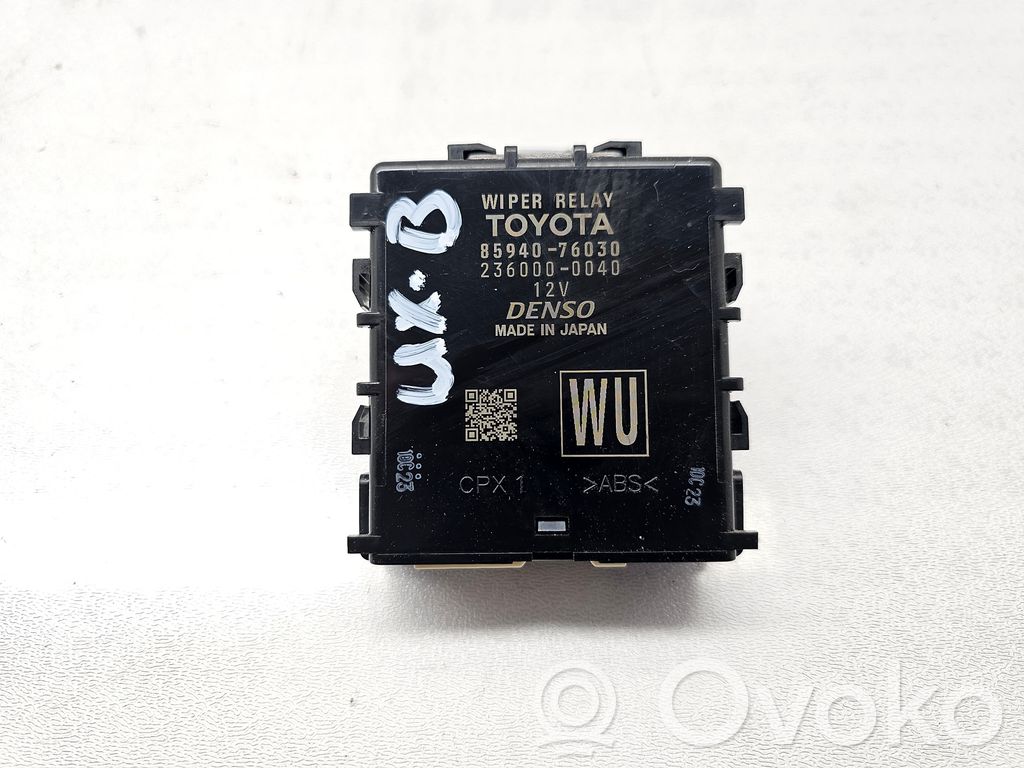 Lexus UX Window wiper relay 