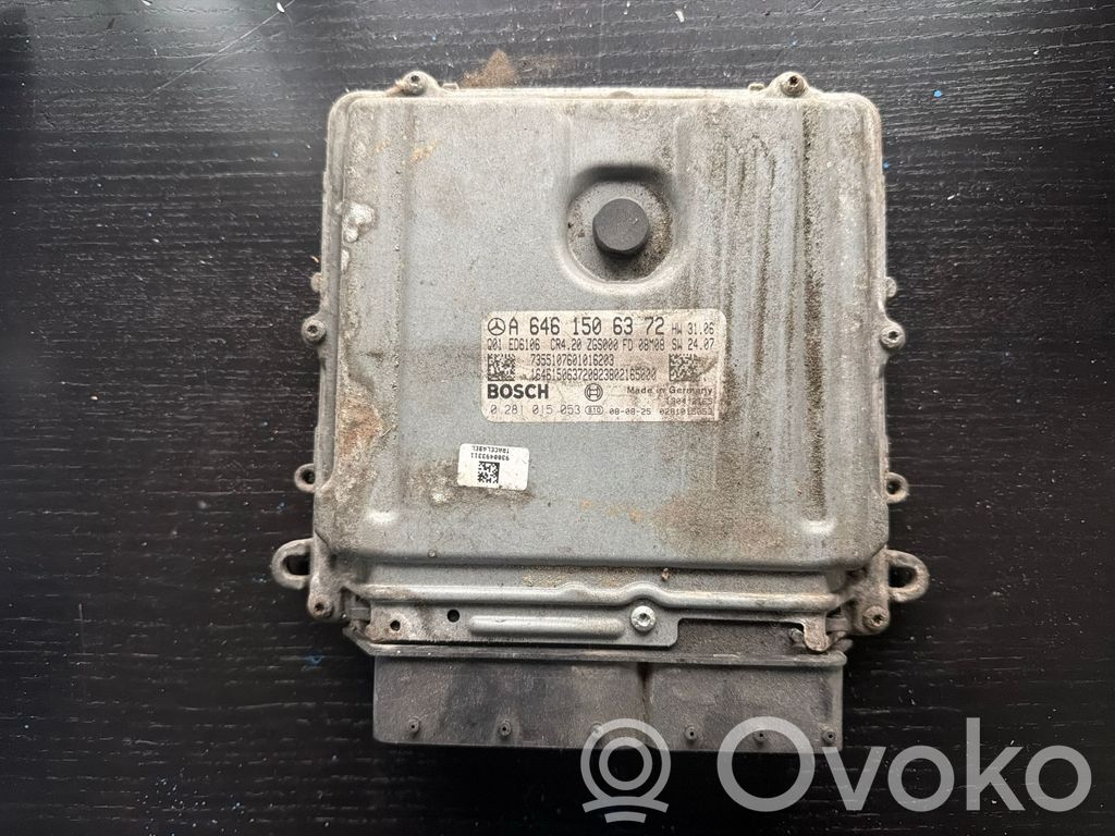 Engine control unit/module   A6461506372,0281015053,7355107601016203