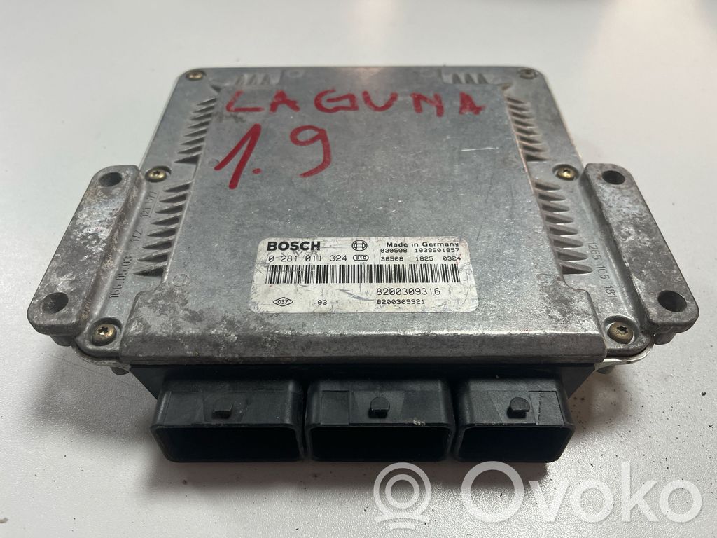 Engine control unit/module   0281011324,8200309316,8200309321