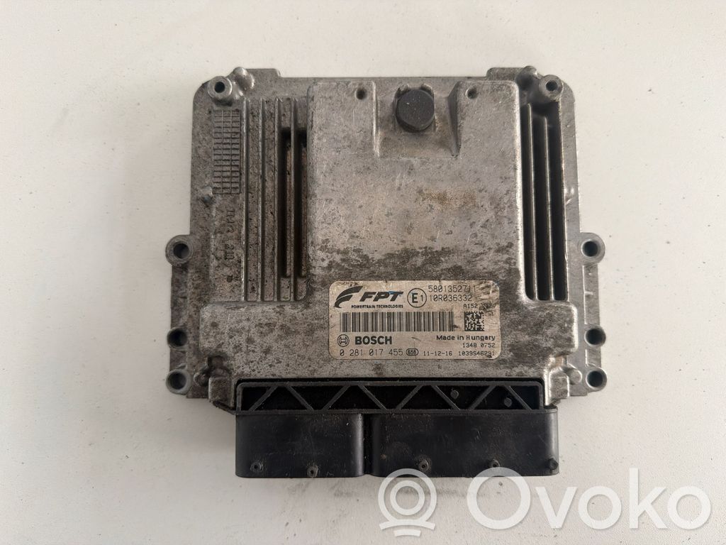 Engine control unit/module   5801352711,0281017455,10R036332