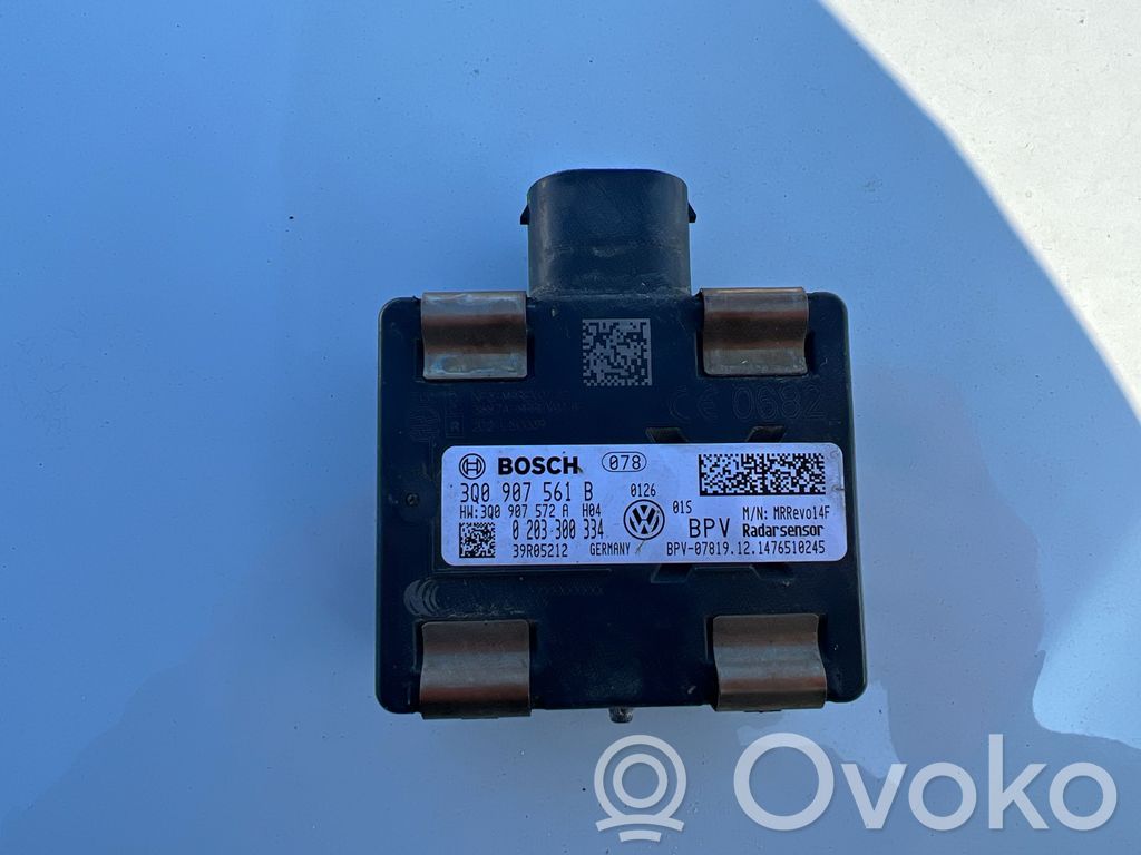 Sensor de radar Distronic   3Q0907561B,0203300334,3Q0907572A