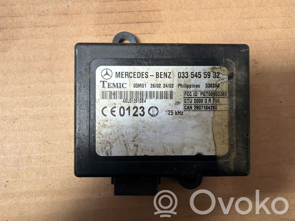 Mercedes-Benz Sprinter W901 W902 W903 W904 Unité de commande dispositif d'immobilisation 