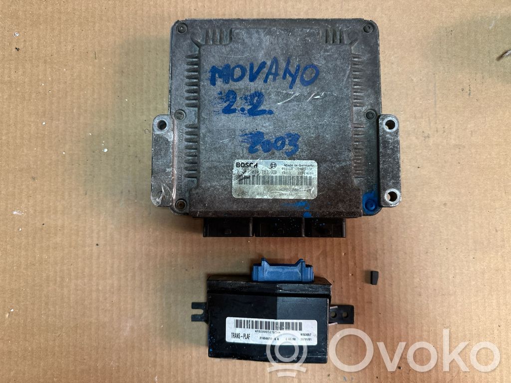 Opel Movano A Engine ECU kit and lock set 
