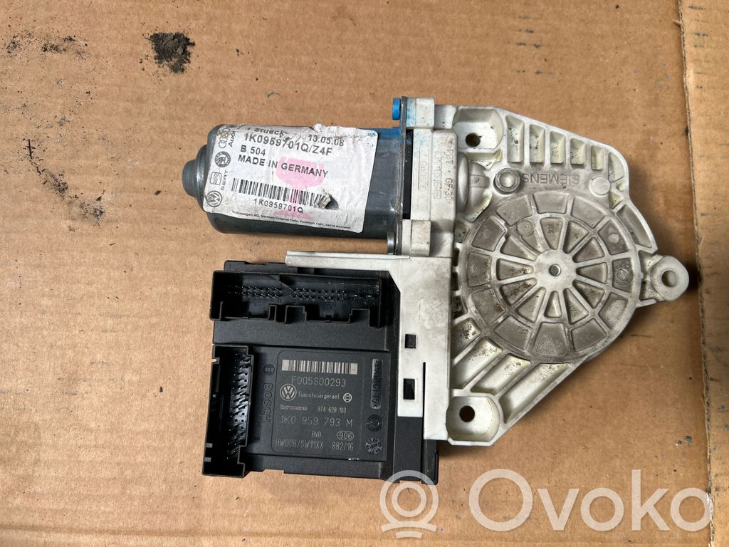 Volkswagen PASSAT B6 Silnik regulatora szyby drzwi przednich 