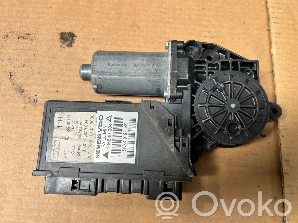 Audi A4 S4 B7 8E 8H Silnik regulatora szyby drzwi przednich 