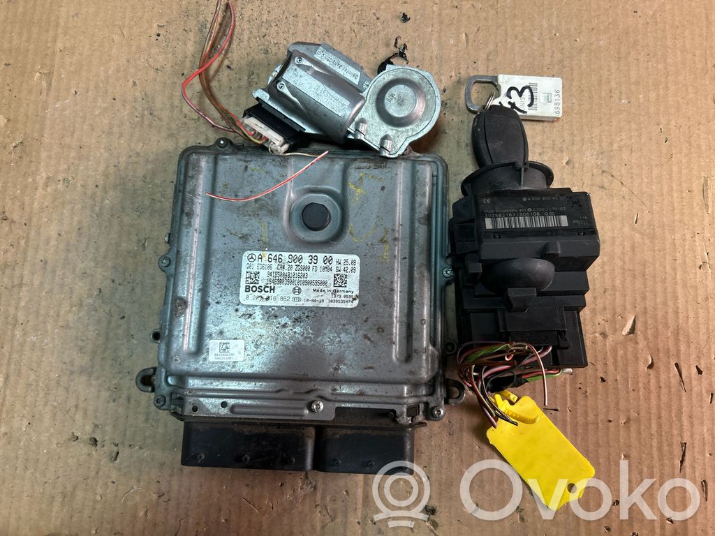 Mercedes-Benz Sprinter W906 Komputer / Sterownik ECU i komplet kluczy 