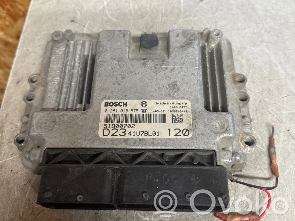 Engine control unit/module ECU   51900702,41U7BL01,0281015576