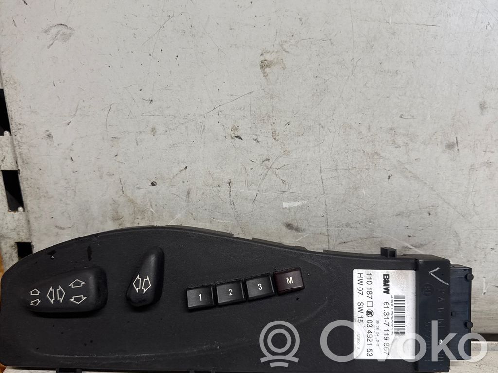 BMW 3 E46 Seat control switch 