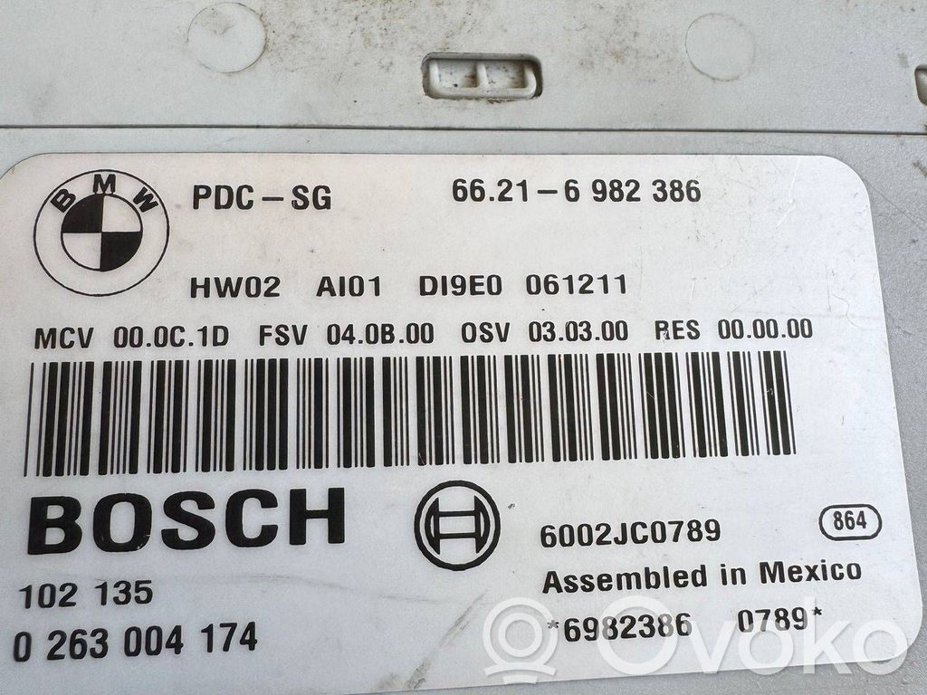 Parking PDC control unit/module   6982386,66216982386,0263004174