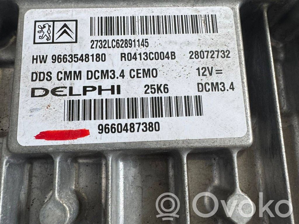 Engine control unit/module   9663548180,9660487380,R0413C004B