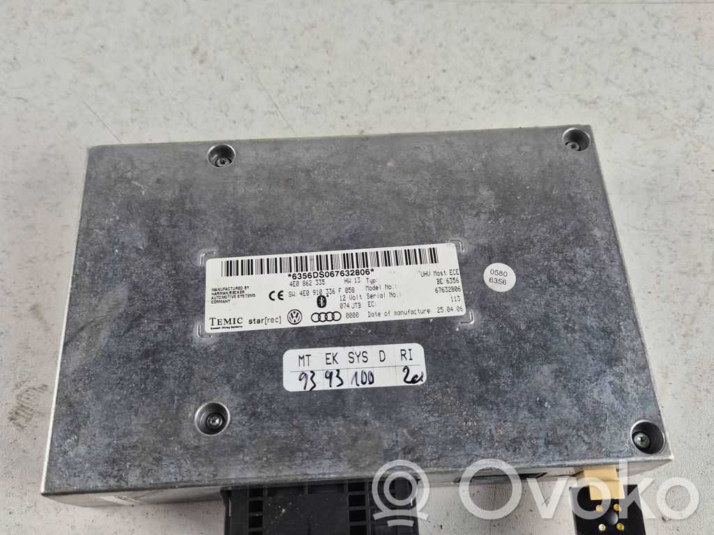 Audi A6 S6 C6 4F Bluetooth modulis 