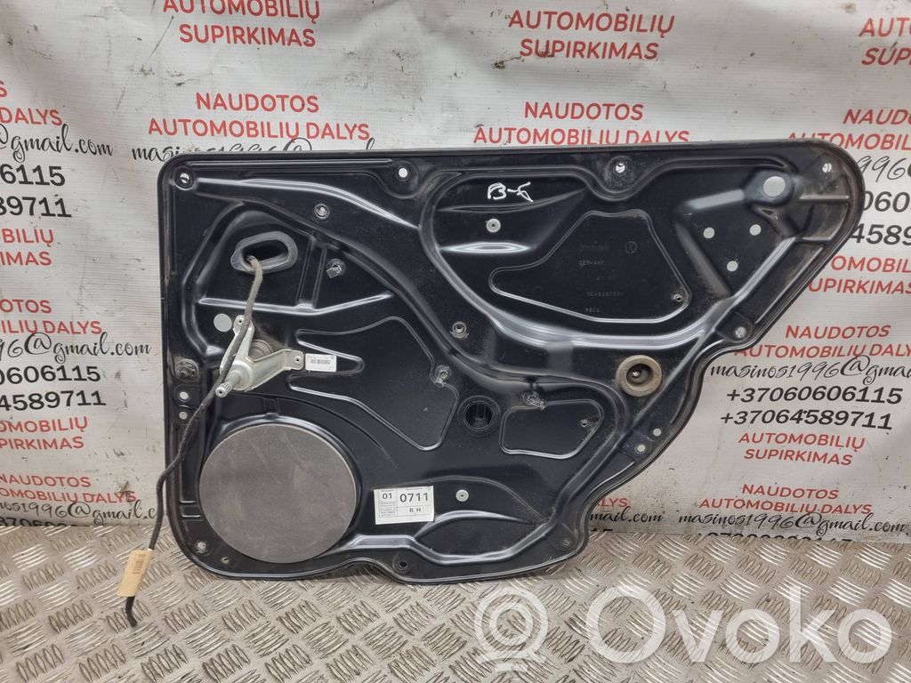 Volkswagen PASSAT B6 Regulador manual de la ventanilla trasera 