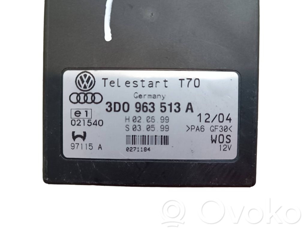 Volkswagen Phaeton Auxiliary heating control unit/module 