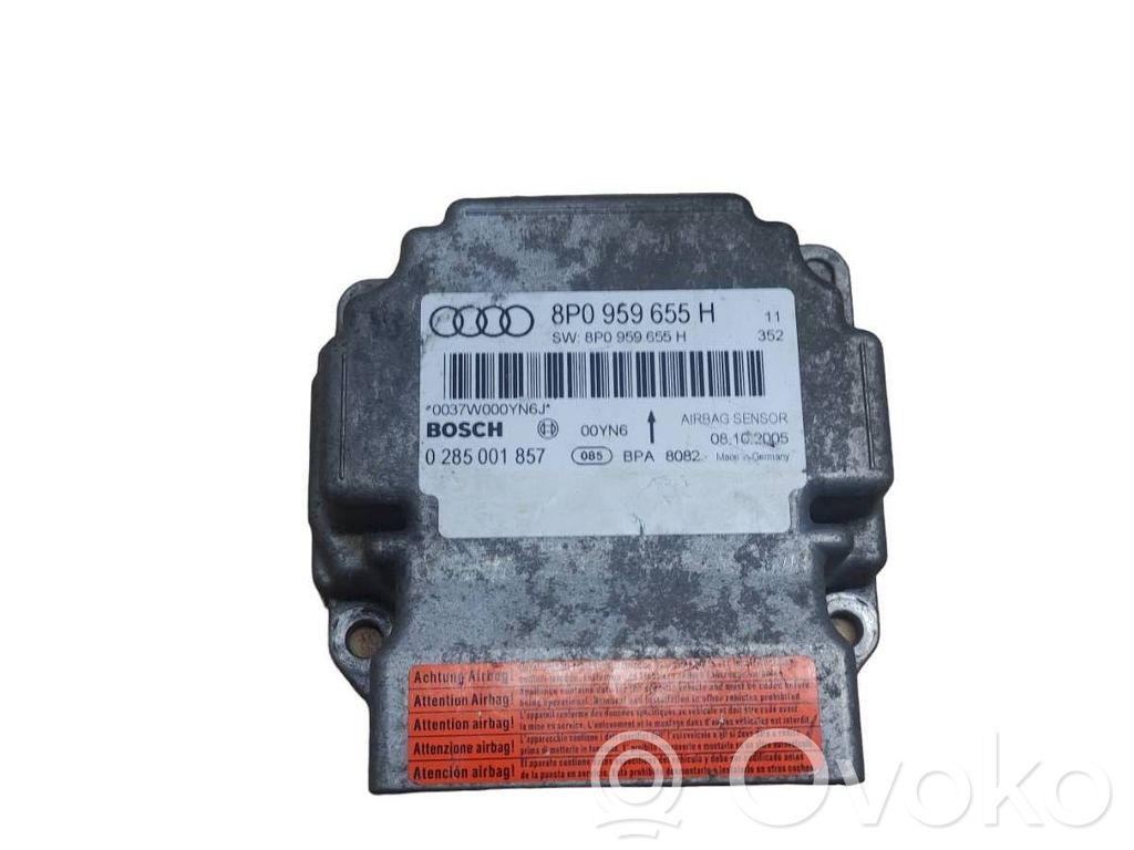 Audi A3 S3 A3 Sportback 8P Airbag control unit/module 
