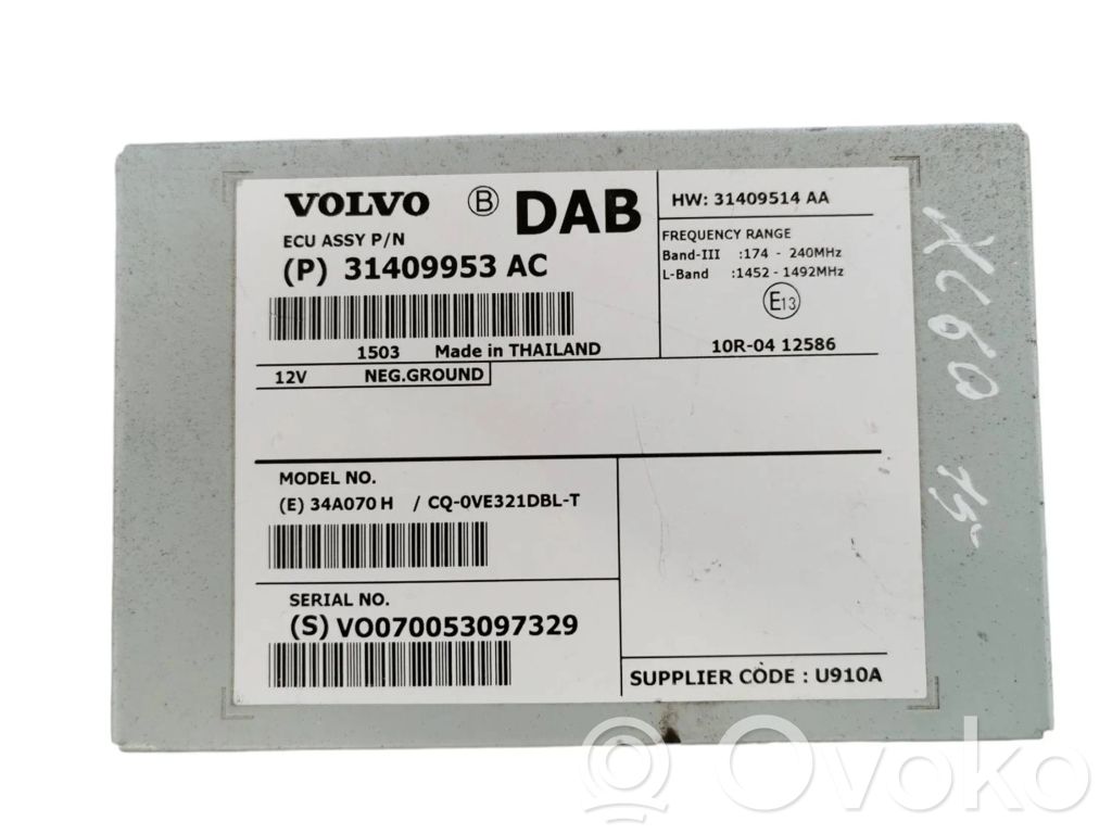 Autres unités de commande / modules   31409514A,31409953AC,CQQVE321DBLT