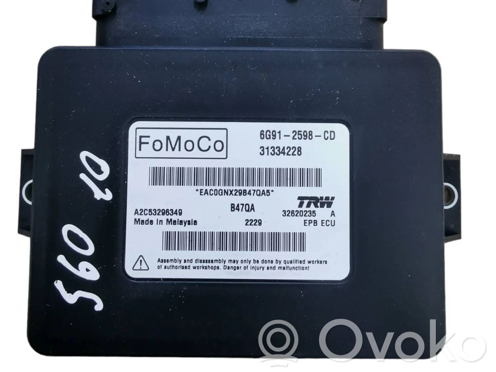Volvo S60 Module de commande de frein à main 