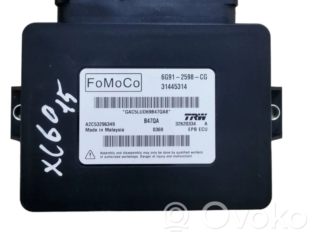 Volvo XC60 Hand brake control module 