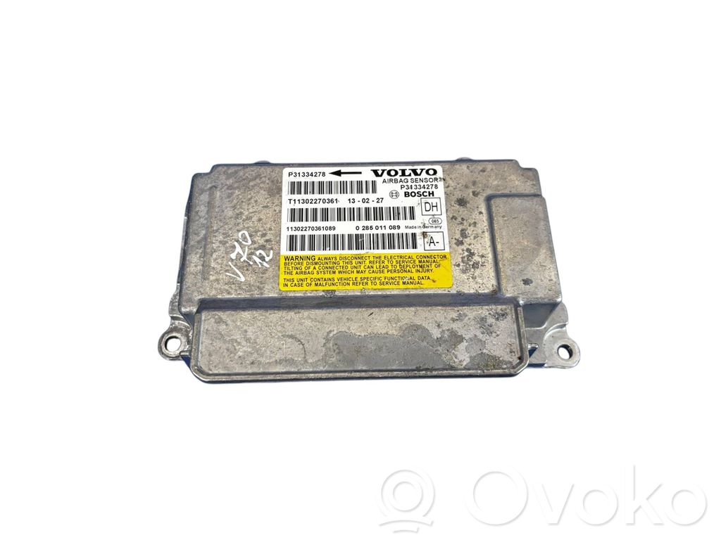 Volvo V70 Airbag control unit/module 